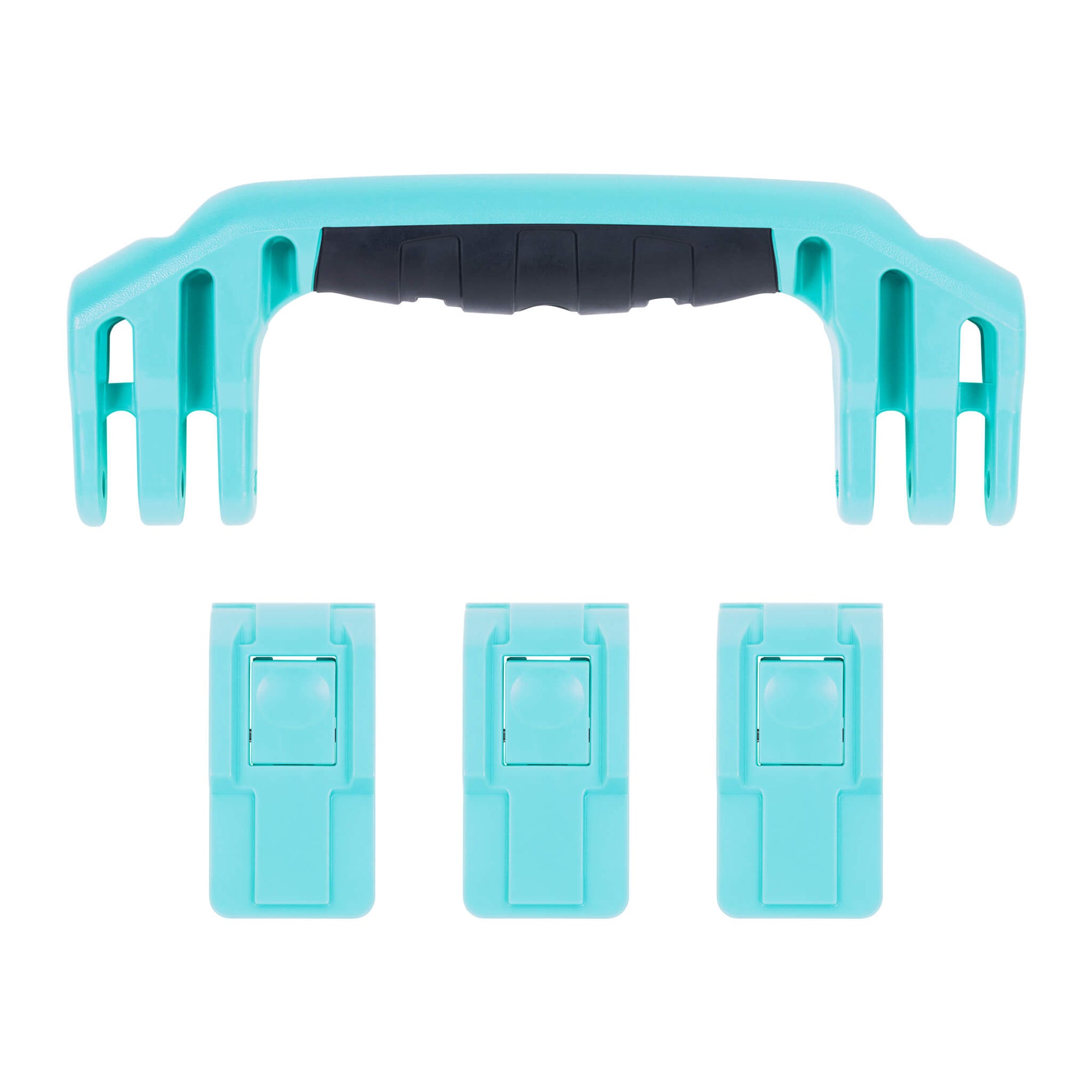 Pelican 1555 Air Replacement Handle & Latches, Teal (Set of 1 Handle, 3 Latches)