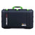 Pelican 1555 Air Case, Black with Lime Green Handle & Latches ColorCase 