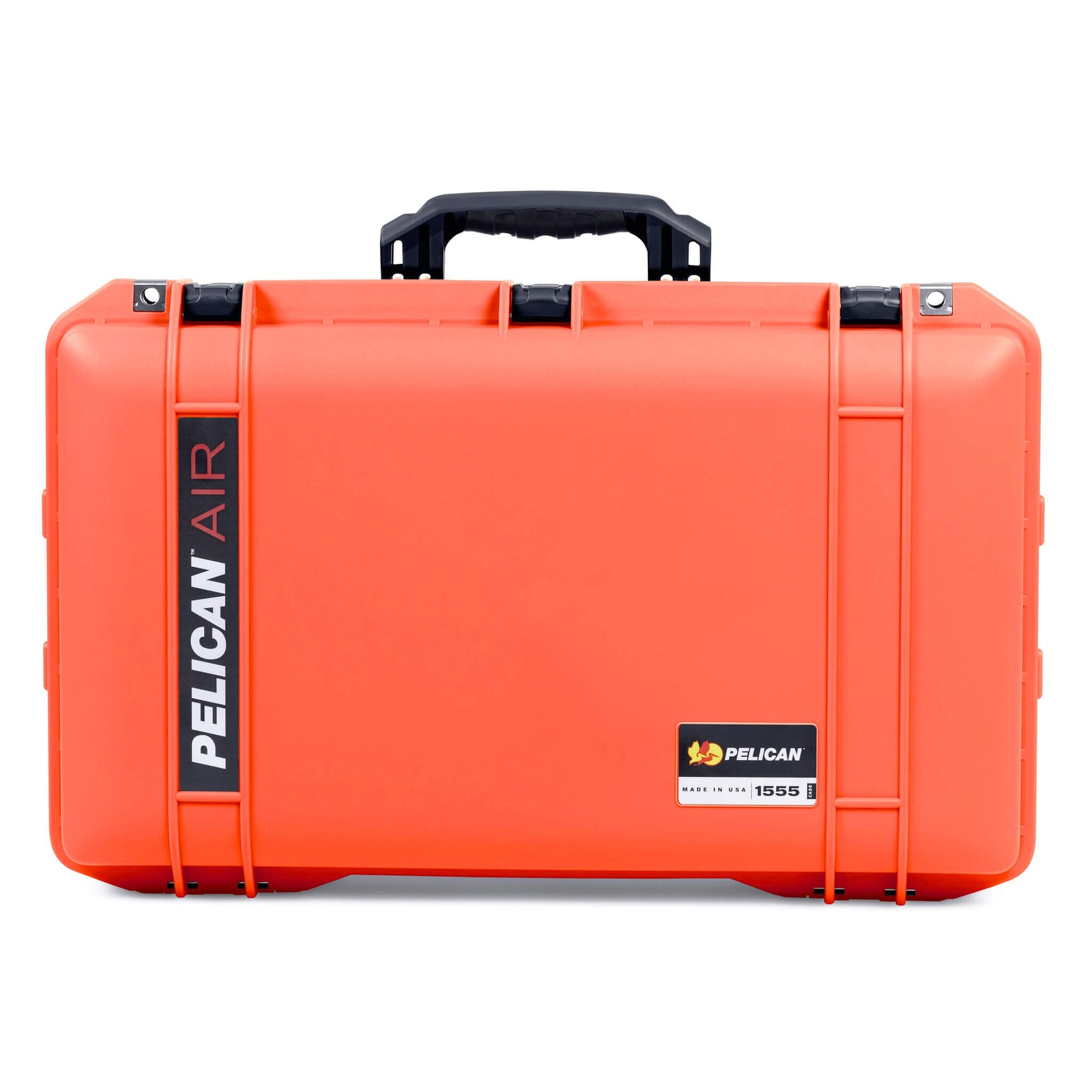 Pelican 1555 Air Case, Orange with Black Handle & Latches ColorCase 