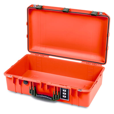 Pelican 1555 Air Case, Orange with OD Green Handle & Latches None (Case Only) ColorCase 015550-0000-150-131