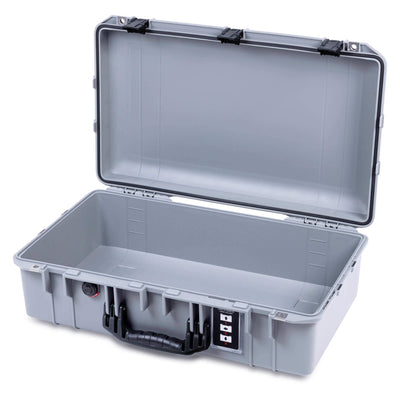 Pelican 1555 Air Case, Silver with Black Handle & Latches None (Case Only) ColorCase 015550-0000-180-111