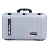 Pelican 1555 Air Case, Silver with Black Handle & Latches ColorCase