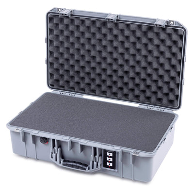 Pelican 1555 Air Case, Silver Pick & Pluck Foam with Convolute Lid Foam ColorCase 015550-0001-180-181