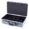 Pelican 1555 Air Case, Silver TrekPak Divider System with Convolute Lid Foam ColorCase 015550-0020-180-181