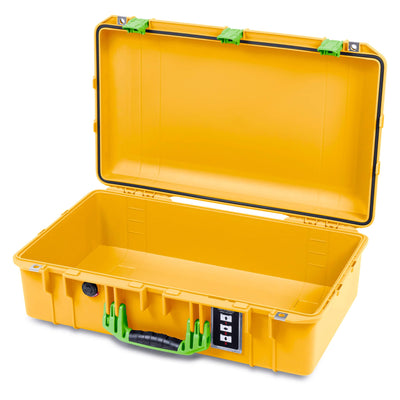 Pelican 1555 Air Case, Yellow with Lime Green Handle & Latches None (Case Only) ColorCase 015550-0000-240-301