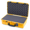 Pelican 1555 Air Case, Yellow with OD Green Handle & Latches Pick & Pluck Foam with Convolute Lid Foam ColorCase 015550-0001-240-131