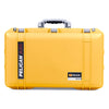 Pelican 1555 Air Case, Yellow with Silver Handle & Latches ColorCase