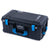 Pelican 1556 Air Case, Black with Blue Handles & Latches ColorCase 