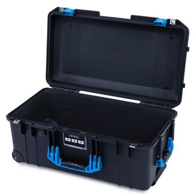 Pelican 1556 Air Case, Black with Blue Handles & Latches None (Case Only) ColorCase 015560-0000-110-121