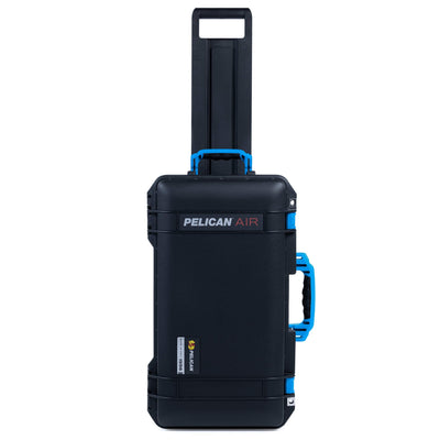 Pelican 1556 Air Case, Black with Blue Handles & Latches ColorCase