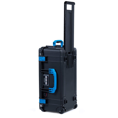 Pelican 1556 Air Case, Black with Blue Handles & Latches ColorCase