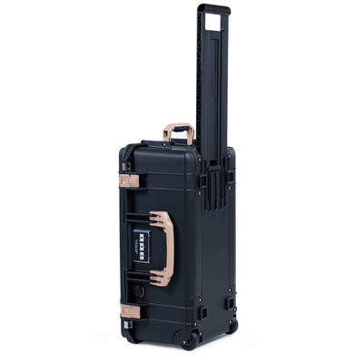 Pelican 1556 Air Case, Black with Desert Tan Handles & Latches ColorCase