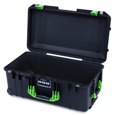 Pelican 1556 Air Case, Black with Lime Green Handles & Latches None (Case Only) ColorCase 015560-0000-110-301