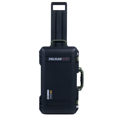 Pelican 1556 Air Case, Black with OD Green Handles & Latches ColorCase