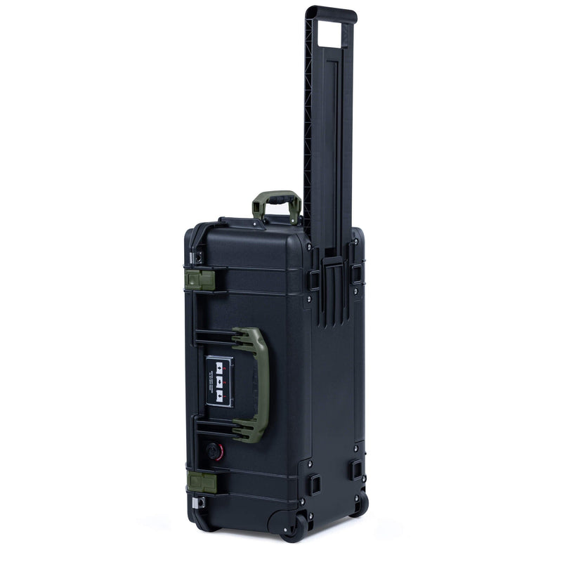 Pelican 1556 Air Case, Black with OD Green Handles & Latches ColorCase 