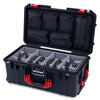 Pelican 1556 Air Case, Black with Red Handles & Latches ColorCase