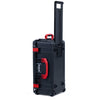 Pelican 1556 Air Case, Black with Red Handles & Latches ColorCase