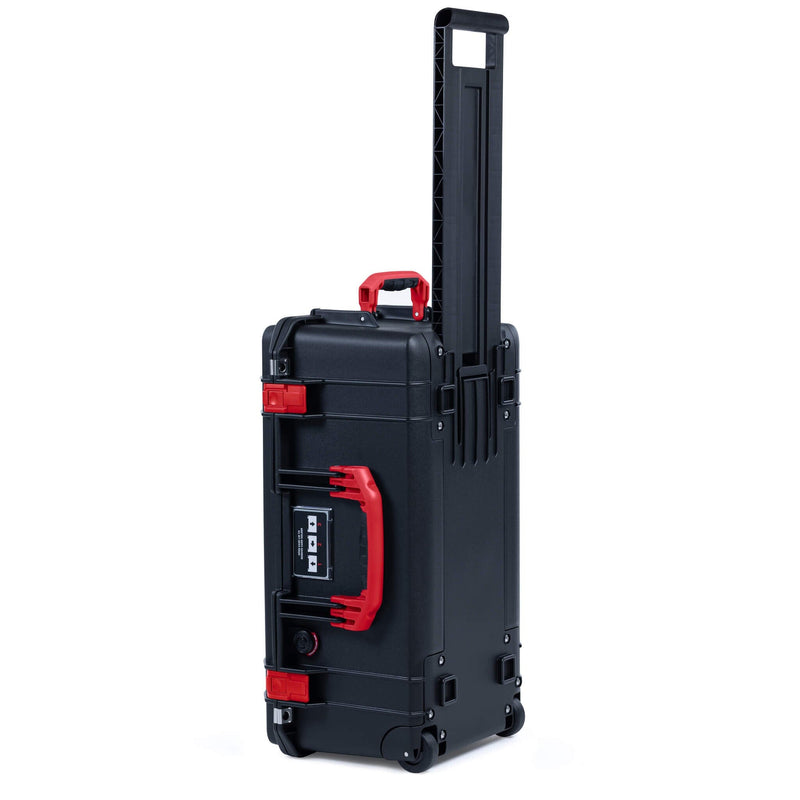 Pelican 1556 Air Case, Black with Red Handles & Latches ColorCase 