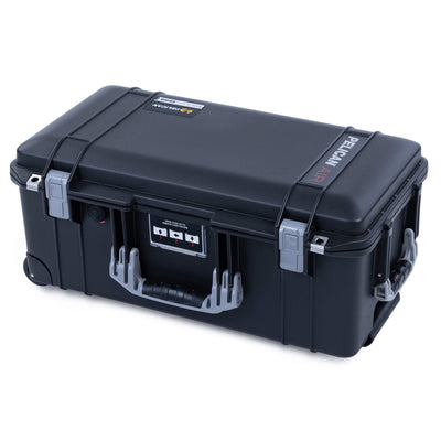 Pelican 1556 Air Case, Black with Silver Handles & Latches ColorCase