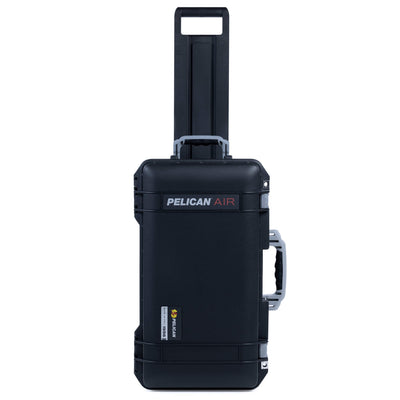 Pelican 1556 Air Case, Black with Silver Handles & Latches ColorCase