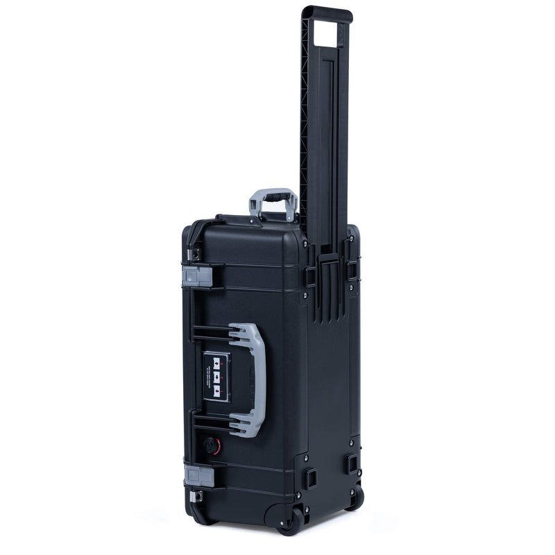 Pelican 1556 Air Case, Black with Silver Handles & Latches ColorCase 