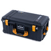 Pelican 1556 Air Case, Black with Yellow Handles & Latches ColorCase