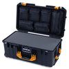 Pelican 1556 Air Case, Black with Yellow Handles & Latches ColorCase