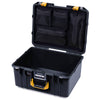 Pelican 1557 Air Case, Black with Yellow Handle & Latches ColorCase