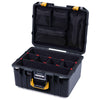 Pelican 1557 Air Case, Black with Yellow Handle & Latches ColorCase