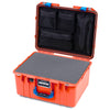 Pelican 1557 Air Case, Orange with Blue Handle & Latches ColorCase