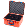 Pelican 1557 Air Case, Orange with Blue Handle & Latches ColorCase