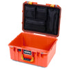 Pelican 1557 Air Case, Orange with Yellow Handle & Latches ColorCase