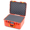 Pelican 1557 Air Case, Orange with Yellow Handle & Latches ColorCase