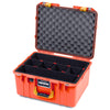 Pelican 1557 Air Case, Orange with Yellow Handle & Latches ColorCase