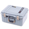 Pelican 1557 Air Case, Silver with Desert Tan Handle & Latches ColorCase