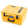 Pelican 1557 Air Case, Yellow with Black Handle & Latches ColorCase