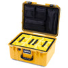 Pelican 1557 Air Case, Yellow with Black Handle & Latches ColorCase