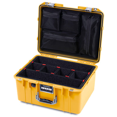 Pelican 1557 Air Case, Yellow with Silver Handle & Latches ColorCase