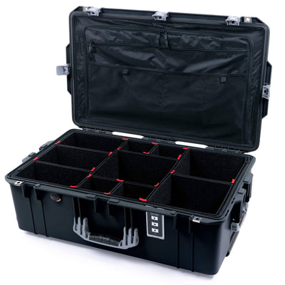 Pelican 1595 Air Case, Black with Silver Handles & Latches ColorCase