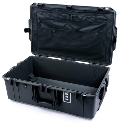 Pelican 1595 Air Case, Charcoal with Black Handles & Latches Combo-Pouch Lid Organizer Only ColorCase 015950-0300-520-111