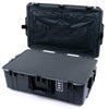 Pelican 1595 Air Case, Charcoal with Black Handles & Latches Pick & Pluck Foam with Combo-Pouch Lid Organizer ColorCase 015950-0301-520-111