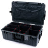 Pelican 1595 Air Case, Charcoal with Black Handles & Latches TrekPak Divider System with Combo-Pouch Lid Organizer ColorCase 015950-0320-520-111