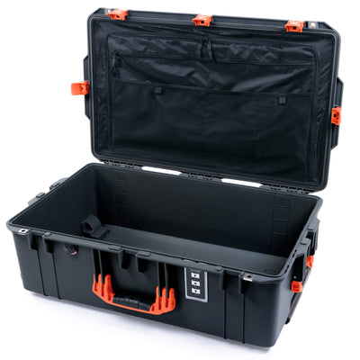 Pelican 1595 Air Case, Charcoal with Orange Handles & Latches Combo-Pouch Lid Organizer Only ColorCase 015950-0300-520-151