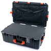 Pelican 1595 Air Case, Charcoal with Orange Handles & Latches Pick & Pluck Foam with Combo-Pouch Lid Organizer ColorCase 015950-0301-520-151