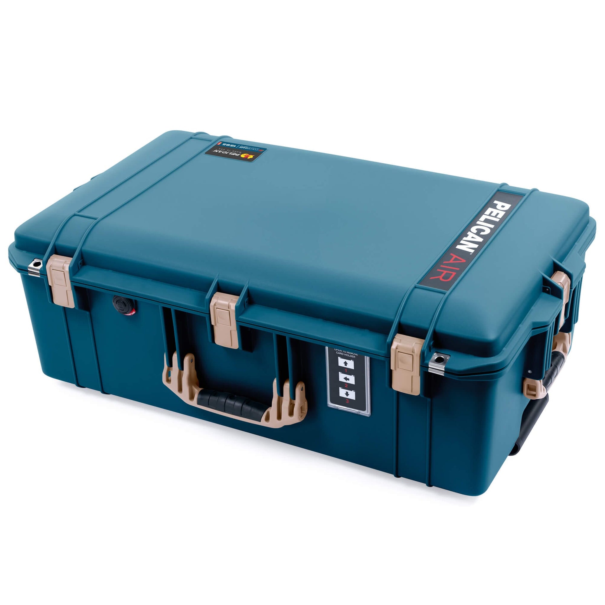 Pelican 1595 Air Case, Indigo with Desert Tan Handles & Latches ColorCase 