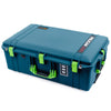 Pelican 1595 Air Case, Indigo with Lime Green Handles & Latches ColorCase