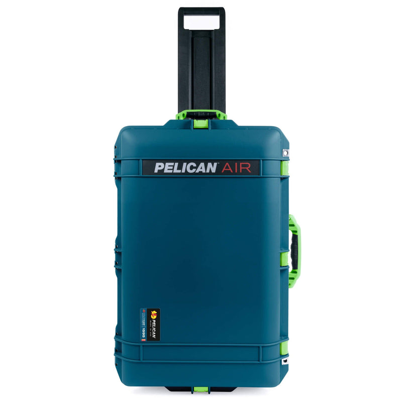 Pelican 1595 Air Case, Indigo with Lime Green Handles & Latches ColorCase 