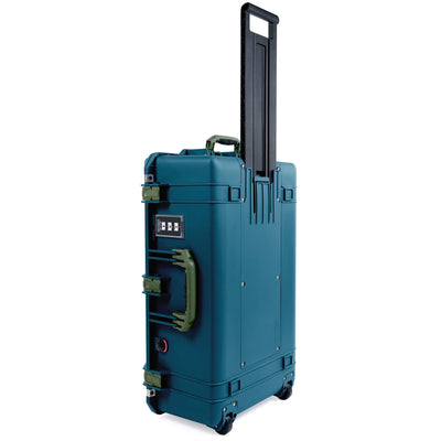 Pelican 1595 Air Case, Indigo with OD Green Handles & Latches ColorCase