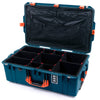 Pelican 1595 Air Case, Indigo with Orange Handles & Latches TrekPak Divider System with Combo-Pouch Lid Organizer ColorCase 015950-0320-500-151