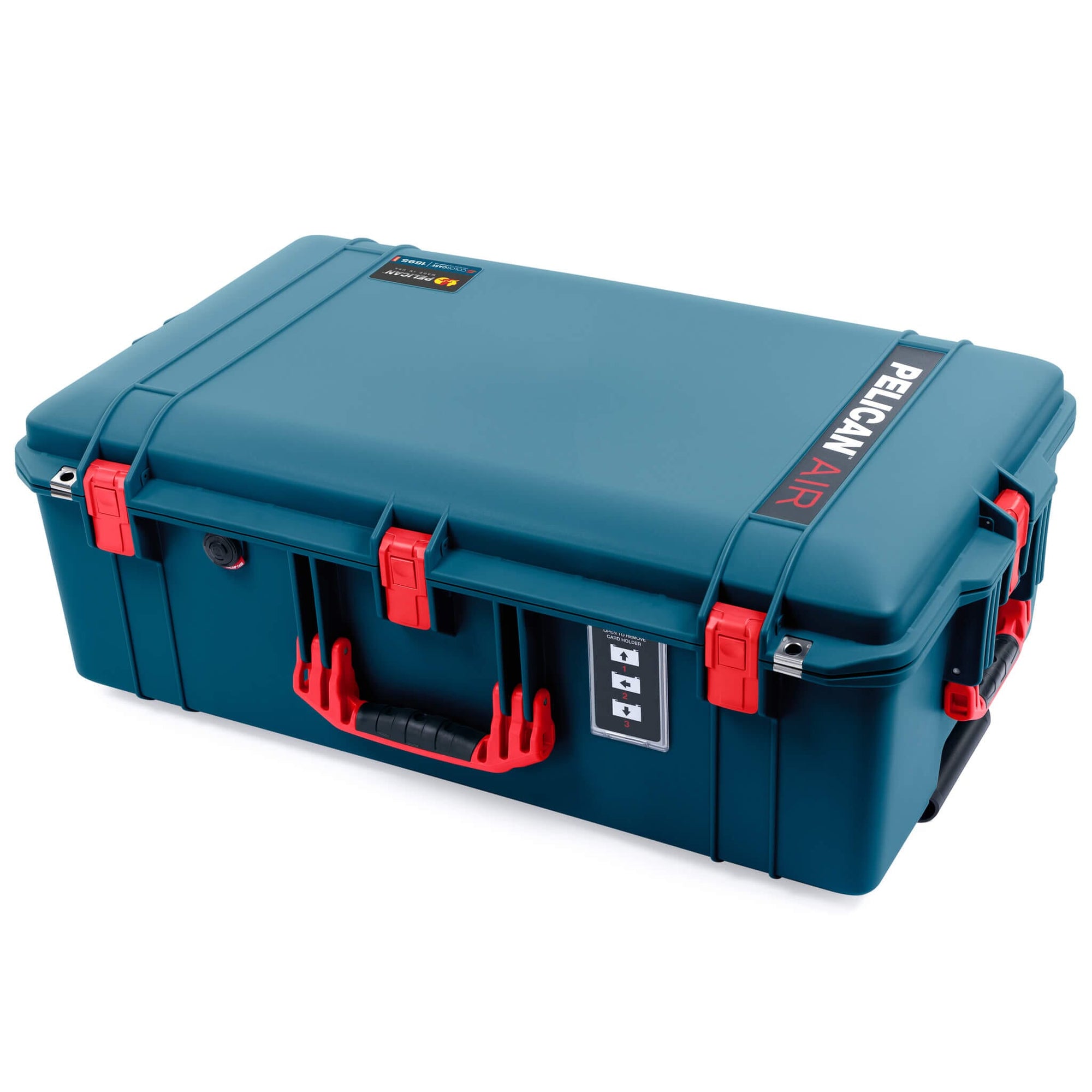 Pelican 1595 Air Case, Indigo with Red Handles & Latches ColorCase 